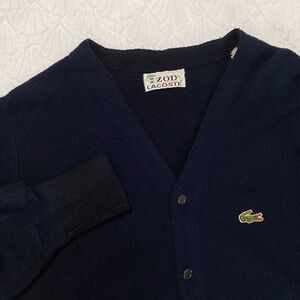 VTG 80s Izod Lacoste Cardigain